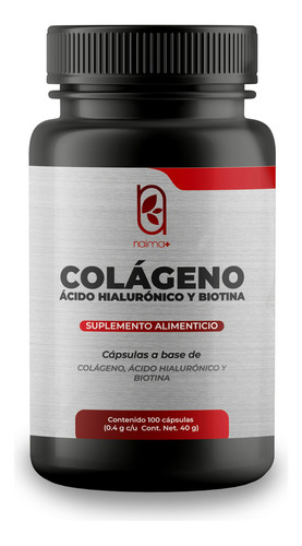 Colágeno Acido Hialuronico Y Biotina-100 Cápsulas Por Frasco Sabor Sin Sabor