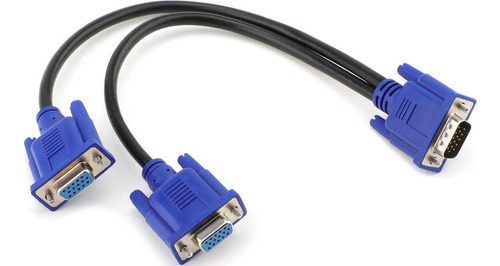 Cable Vga Splitter Tipo  Y  Para Clonar 2 Pantallas En 1 Pc