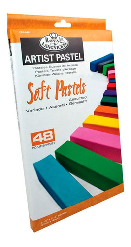 Giz Pastel Seco Royal & Langnickel Soft Pastels Com 48 Cores Cor Sortido