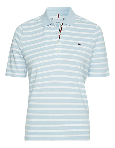 Playera Tommy Hilfiger De Mujer Polo Stripes