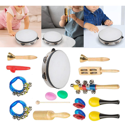 Juego De Instrumentos Musicales Para Niños De 10 Piezas