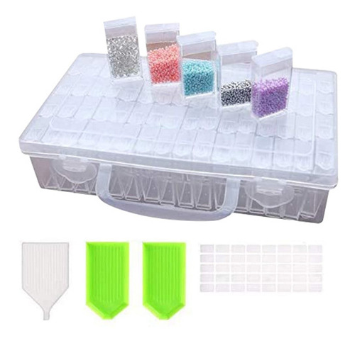 Imagen 1 de 8 de Caja De Bordado De Diamante Accesorios De Pintura Almacenami
