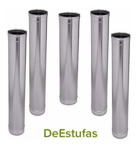Caño De Acero Inoxidable 6 Pulgadas, Para Salamandras Y Mas