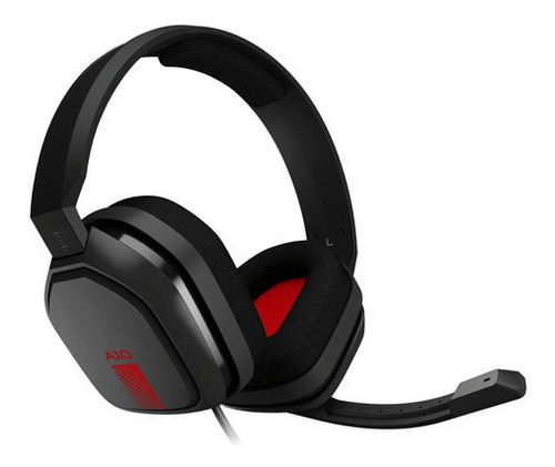 Auriculares Gamer Astro A10 Gris Y Rojo