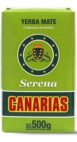 Kit 2 Erva Mate Chimarrão Canarias Serena 500gr Uruguaia Importada Yerba Mate Composta