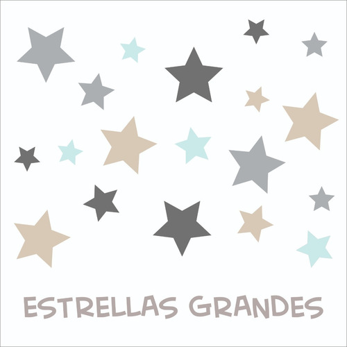 Vinilos Decorativos Pared Infantil Estrellas Grandes 69 Uni 