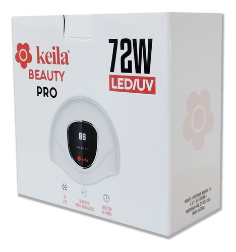 Imagen 2 de 6 de Cabina De Uñas 72w Keila Beauty Pro T14 Manos Y Pies