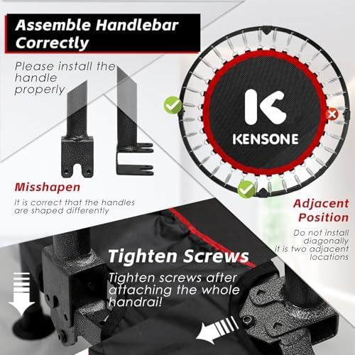 Kensone - Mini Trampolín Plegable De 40 Pulgadas/48 Pulgadas