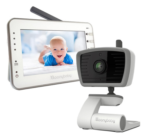 Moonybaby Monitor De Bebé Sin Wifi Con Batería De 12 Horas D