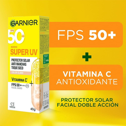 Kit 4pz Garnier Express Aclara Gel, Serum, Crema, Uv Claro