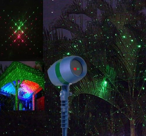 Imagen 8 de 8 de Luz Laser Exterior Extaca Luces Navidad Lluvia