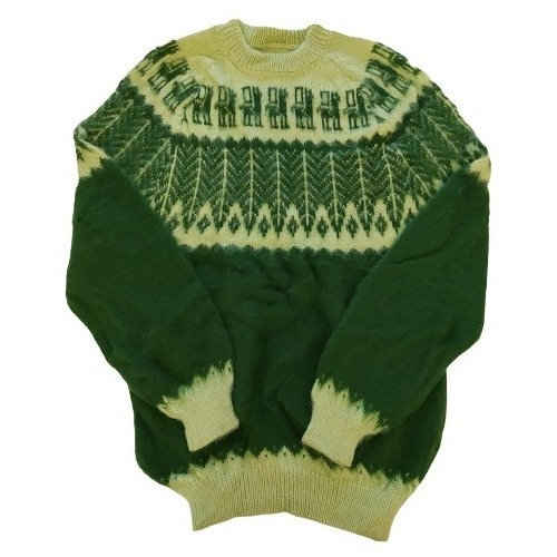 Pullover Sweater De Llama Alpaca Clásico Unisex Hojitas