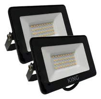 Comprar Pack X 2 Reflector Led 30w 2400lm Luz Fria 220v Ip65 Apto Exterior Color De La Luz Blanco Frio King