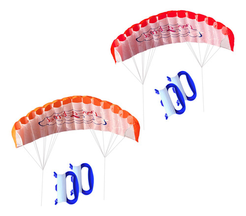 2x Doble Línea De Tracción Para Surf Kite Trainer Parafoil