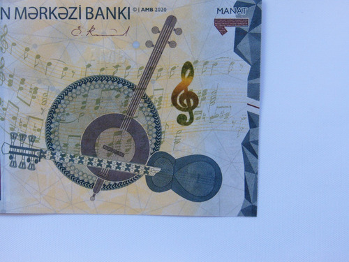 4467 - Azerbaijan 1 Manat Nd 2020 P 38 Unc