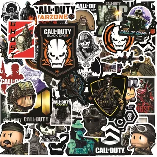 Stickers Call Of Duty 50 Calcomanias De Pvc Vs Agua