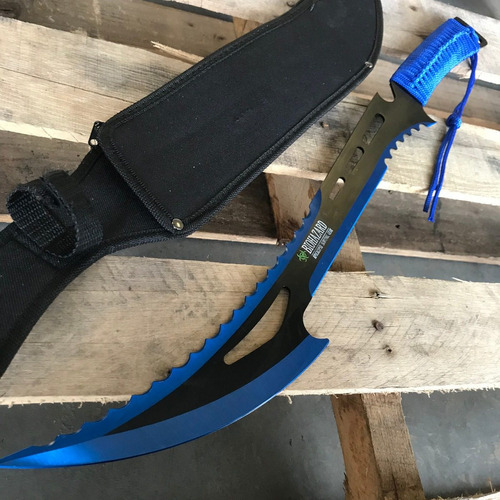 Machete Zombie 5 Colores A Escoger Katana Ninjato 102051 Color Azul