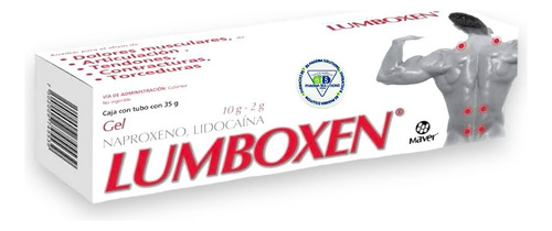 Lumboxen Gel Naproxeno Con Lidocaina 35 G Maver