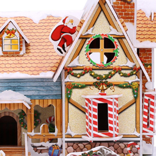 Quebra-cabeça de Natal DIY para crianças pequenas, 40 peças