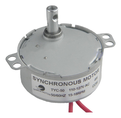 Motor Síncrono Chancs Tyc-50 110 V Ac 15-18 Rpm Ccw 4w