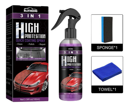 Fweaad Spray De Pintura Rápida Para Automóviles 3 En 1 De