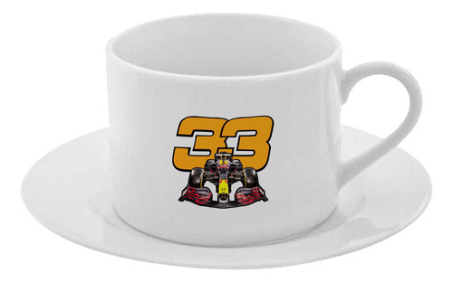 Taza Y Plato Desayuno Te Café Coche De Carreras Cod A2