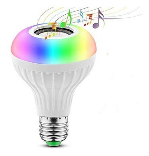 Bombilla Bluetooth De Música, Luz Cambiante Color Rgbw