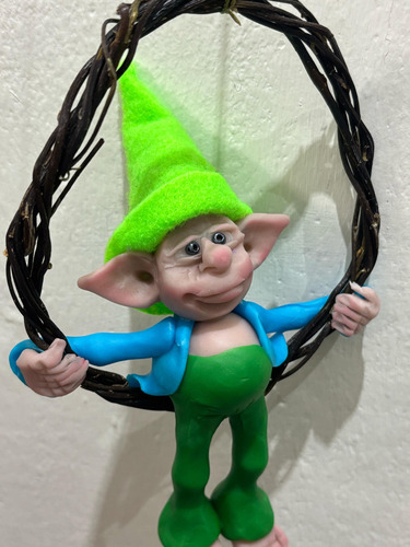 Duende Artesanal En Rosca Para Colgar Varios Modelo 3