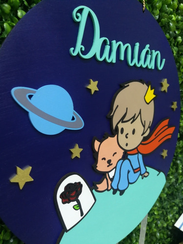 Imagen 4 de 4 de Letrero Para Puerta De Hospital Personalizado El Principito