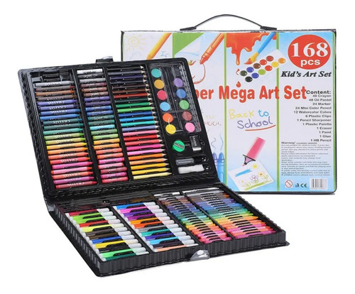 Maleta Arte Caja Artística. Kit De Dibujo, Creyones Marcador