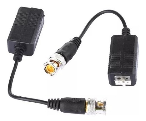 Imagen 2 de 6 de Balun 2 Pcs Hd Coaxial Cvi Tvi Ahd 1 Ch Passive Transceiver