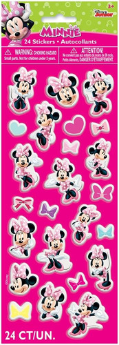 Hoja De Calcomanías Hinchadas De 24 Piezas, Minnie Mouse, 1