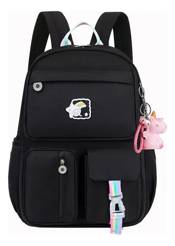 Mochila de sales unicornio negra