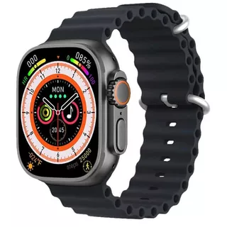 Reloj Inteligente T900 Ultra Smartwatch Carga Inalámbrica Negro 49 Mm Compatible Con Android Y iPhone isdewatch