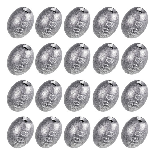 20 Pieces Egg Fishing Sinkers Olive Shape Sinker Weight...