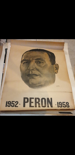 Antiguo Afiche Original Peron