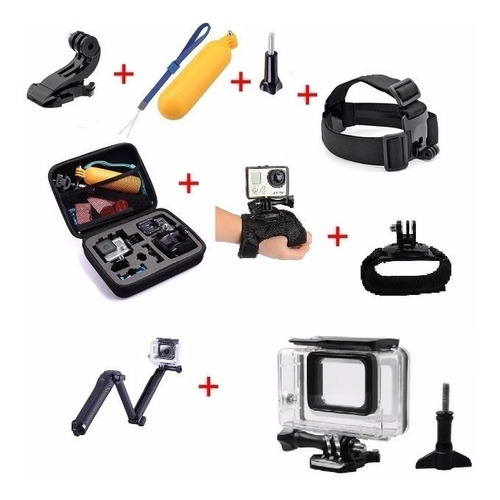 Gopro Kit Acessórios Câmera Hero 5 6 7 Black Frete Grátis