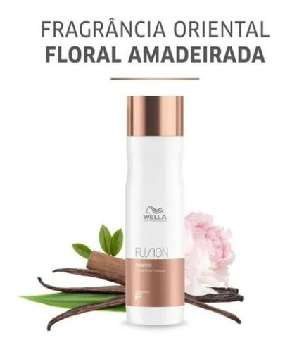 Imagem 2 de 3 de Kit Wella Fusion Sh 250ml I Másc 150ml I Oil Reflect 30ml