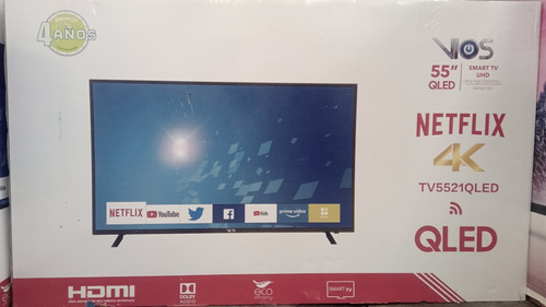 Tv Vios 55 Qled, 5521qled, 4k, Empacada