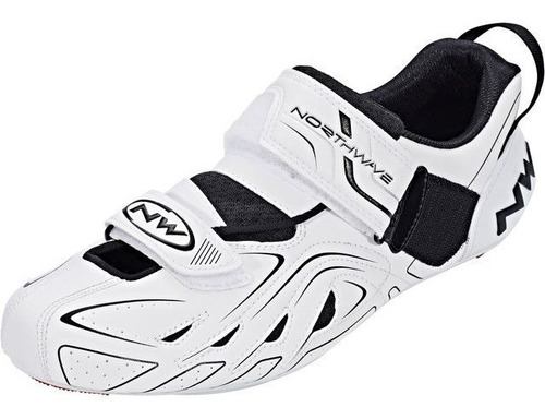 Imagen 2 de 4 de Zapatos Ciclismo Northwave Tri Sonic Blanco T41/us8,5/26,6cm