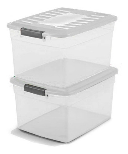 Cajas Organizadoras Plasticas Colbox 15lts X 2 U. Colombraro