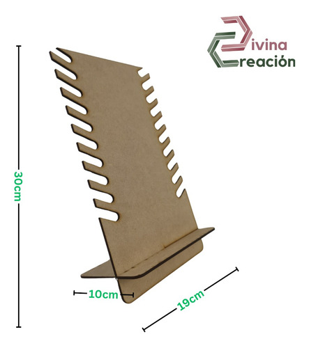 Exhibidor Collares Cadenas Joyería Tocador Decoración Mdf