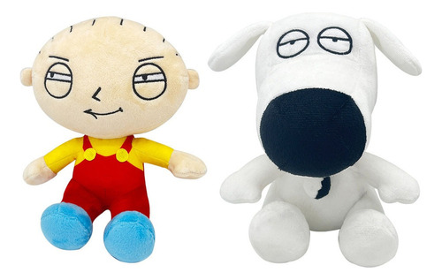 2 Piezas De Family Guy Stewie Griffin Brian Griffin Muñeca P