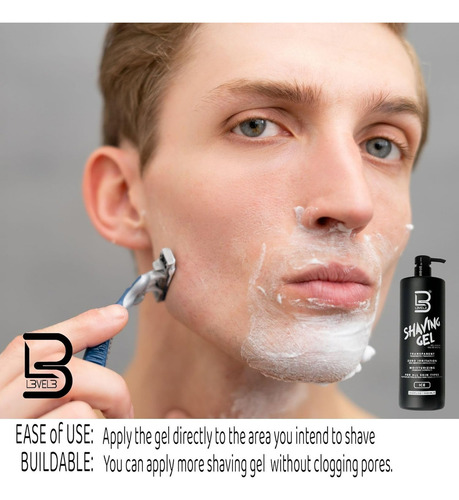 Gel De Afeitar Ice Level 3 1000ml Hidratante Y No Irritante