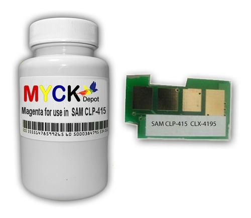 Kit Para Recarga Toner + Chip Samsung Clp-415 Y Clx-4195
