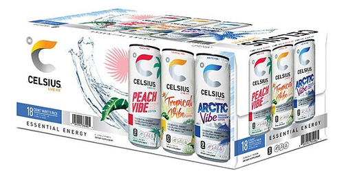 Celsius Essential Energy Sparkling Vibe Variety Pack 18pk