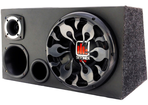 Imagem 4 de 6 de Caixa Trio Completa 1340w Sub 12 + Modulo Taramps Tl 1500