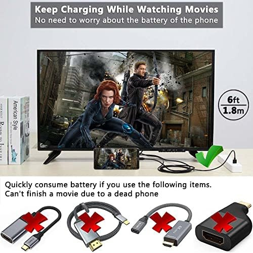 Adaptador Hdmi Cable Usb Tipo C Mhl 4k Cable Convertidor De