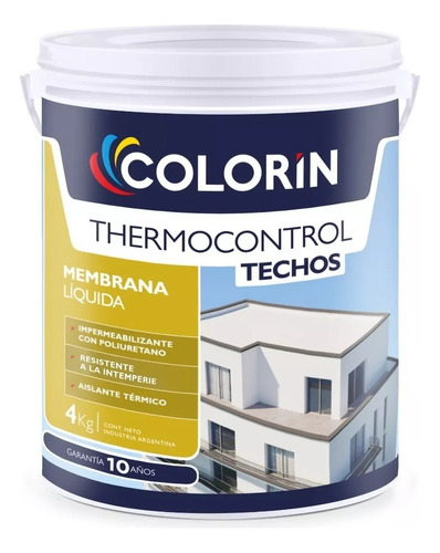 Agua Cero Thermocontrol Colorin Con Poliuretano X 4 Blanco