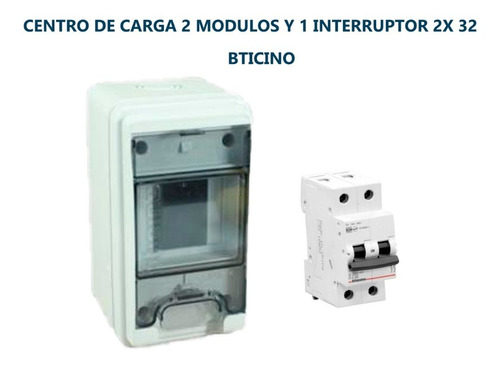 Kit Centro De Carga 2 Mod Y 1 Interruptor 2x3 Bticino